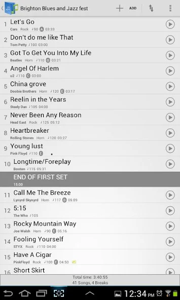 Setlist Helper and Song Book Screenshots 2