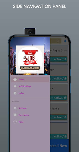 Clinical Jobs: Jobseekers App Screen 2