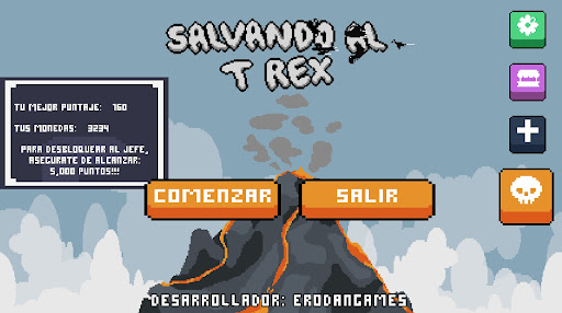 Android application Salvando Al T Rex screenshort