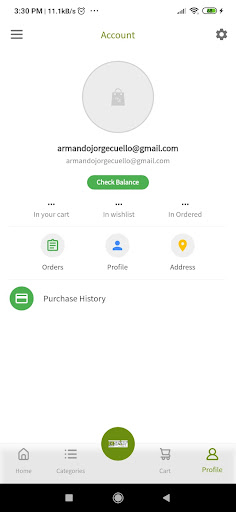 Android application EcosportMarket screenshort