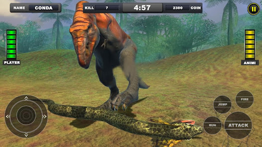 Screenshot 17 Angry Anaconda vs Dinosaur Sim android