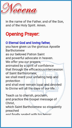 Saint Bartholomew Devotion Screen 2