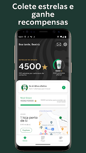 Android application Starbucks Portugal screenshort