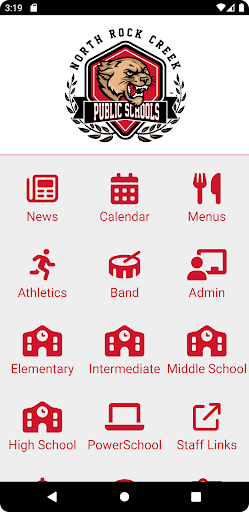 Android application North Rock Creek Public School screenshort