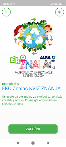 Android application Eko Znalac Kviz screenshort