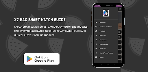 Android application X7 Max Smart Watch Guide screenshort