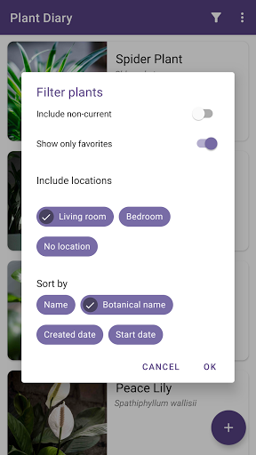 Plant Diary Screen 2