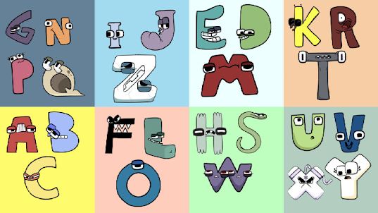 Alphabet Lore Transform Letters from Lowercase f and n (A-Z) 