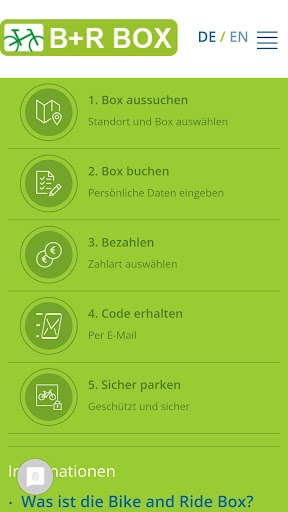 Android application BikeandRideBox screenshort