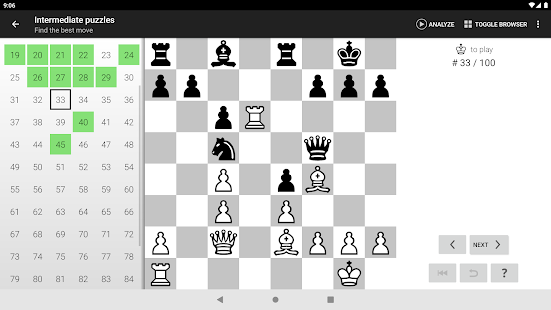 Problemas de ajedrez (puzzles) Screenshot