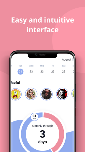 Period calendar - Womapp Screen 3