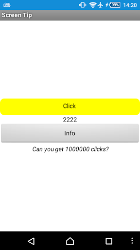 Android application Screen Tip screenshort