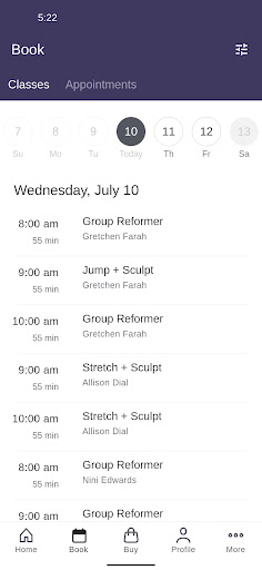 Reform Pilates Lexington Screen 2