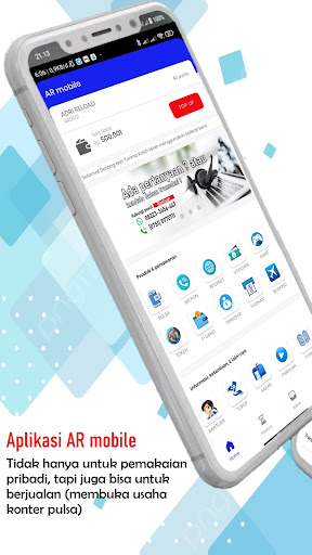 Android application AR mobile - Pulsa, Paket, PPOB screenshort