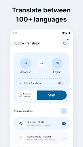 Android application Bubble Screen Translate screenshort