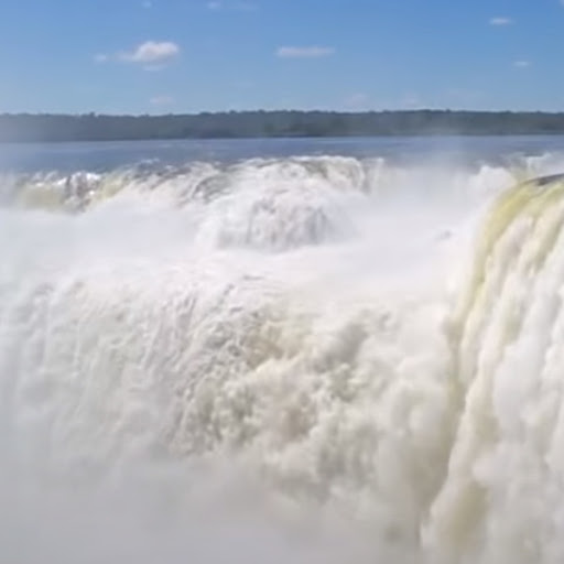 Wallpaper with waterfalls for