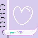 Diary, Daily Journal with Lock icon