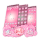 Pink Flower Diamond Launcher Theme Download on Windows