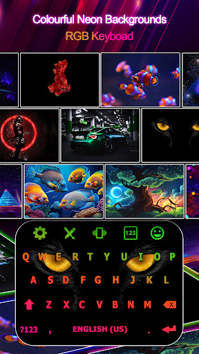 Screenshot of Led Keyboard - Emoji, Backlit
