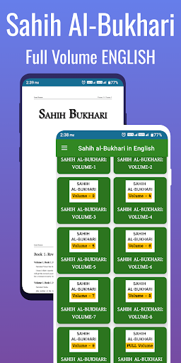 Android application Sahih al-Bukhari in English screenshort