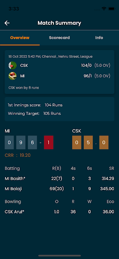 CricPlays Screen 3