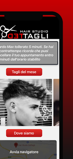 Android application Dettagli Hair Studio screenshort