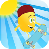 Emoji Skater Jumping icon