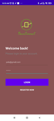 Android application NearConnectPro screenshort
