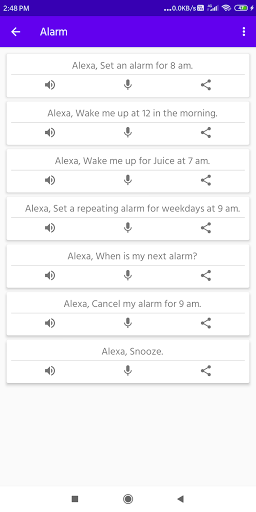 Amazon Alexa Voice Commands Screen 3