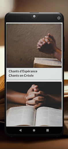 Android application Chants D'Espérance screenshort