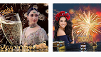 screenshot of New year photo frame 2024