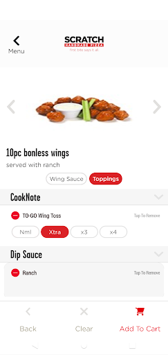 Screenshot of Scratch Pizza