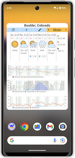 Weather 120 Widget Screen 3