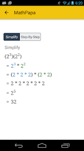 MathPapa - Algebra Calculator 1.4.2 Screenshots 5