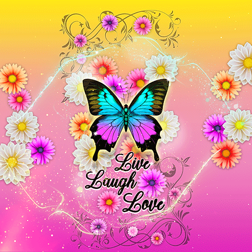 Butterfly Live Laugh-Wallpaper logo