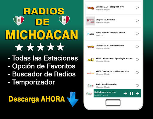 Android application Radios de Michoacan screenshort