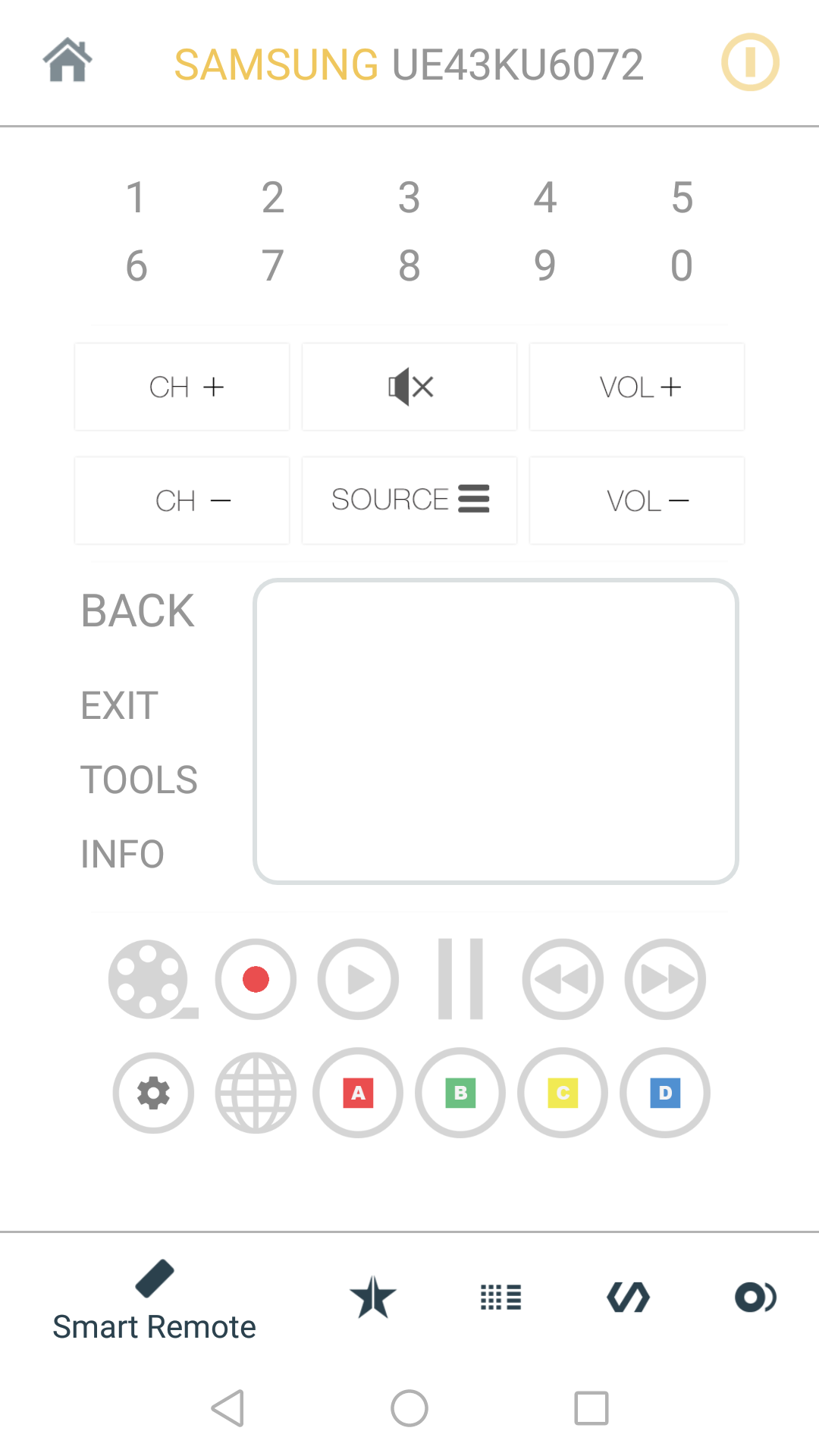Android application IR Remote Control for TV & AC screenshort