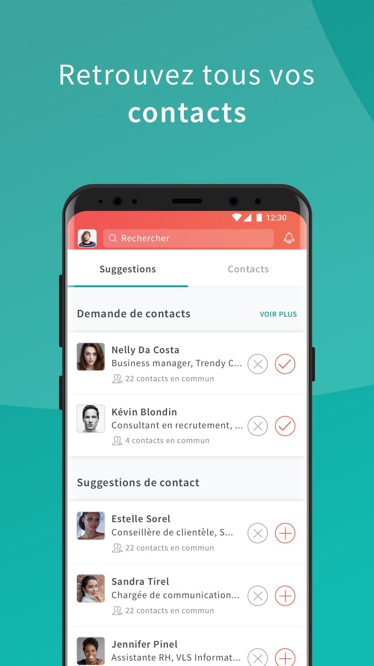 Android application Viadeo offres d’emplois & avis sur les entreprises screenshort