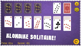 Classic Card Games: Klondike Solitaire Screenshot