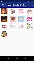 screenshot of Happy Birthday Stickers