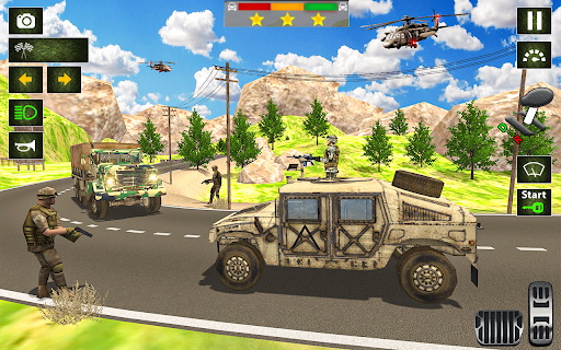 Army truck driving truck games  APK MOD screenshots 4