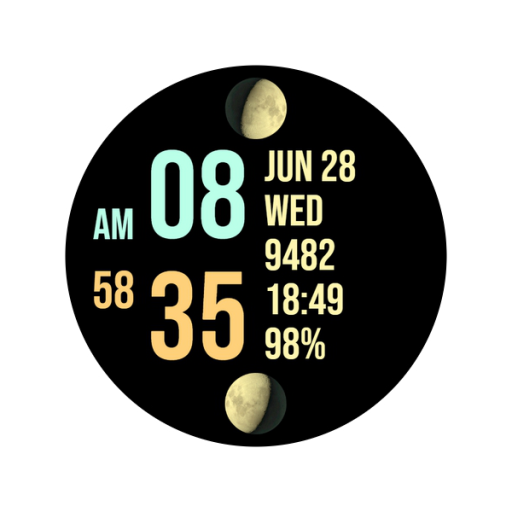 Dual Moon Watch Face logo