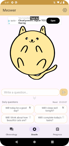 Android application Meower - Oracle screenshort