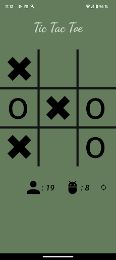 Android application TicTacToe screenshort