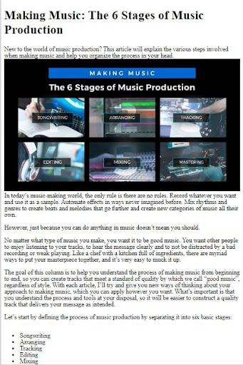 Android application How to Create Music screenshort