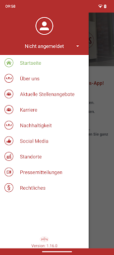 Android application Mein Zentis screenshort