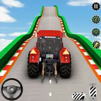 Real GT Tractor Stunts Driving