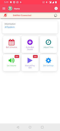 Android application Smart School Bell screenshort