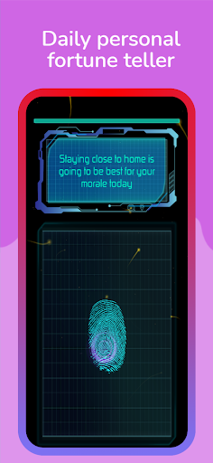Android application Real Fingerprint Fortune Test screenshort