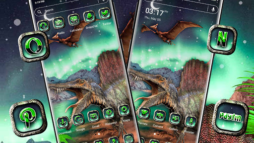 Aurora Dinosaur Launcher Theme Screen 3